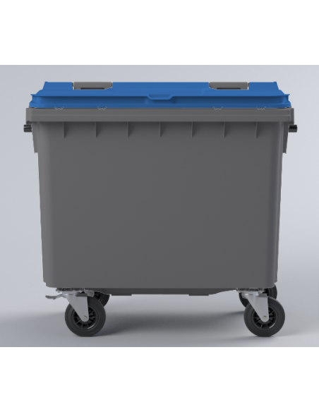 Conteneur Bac Poubelle à déchets 770 Litres avec couvercle