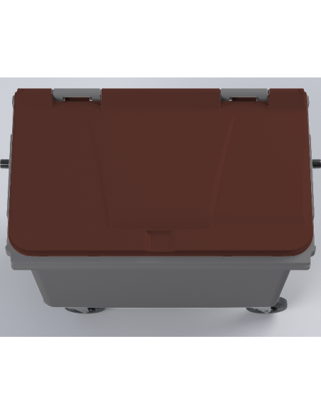 Conteneur Bac Poubelle à déchets 770 Litres avec couvercle