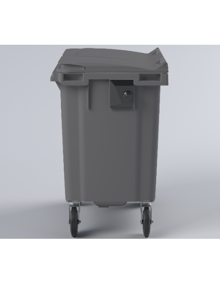 Conteneur Bac Poubelle à déchets 770 Litres avec couvercle