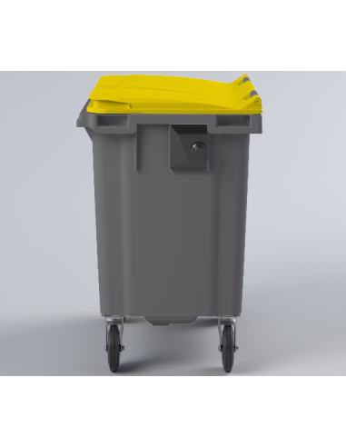 Conteneur Bac Poubelle à déchets 770 Litres avec couvercle
