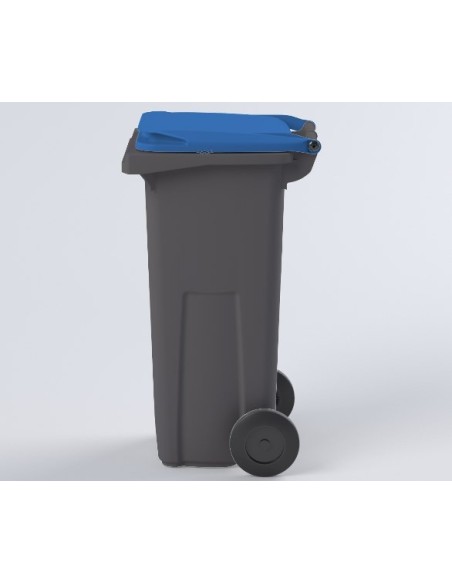 Conteneur Poubelle à déchets de 120 litres avec couvercle