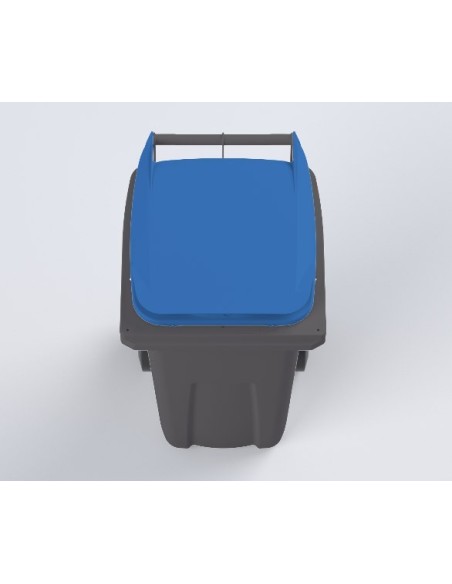 Conteneur Poubelle à déchets de 120 litres avec couvercle