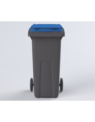 Conteneur Poubelle à déchets de 120 litres avec couvercle