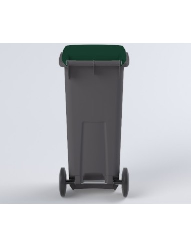 Conteneur Poubelle à déchets de 120 litres avec couvercle