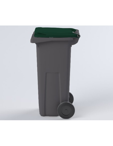 Conteneur Poubelle à déchets de 120 litres avec couvercle