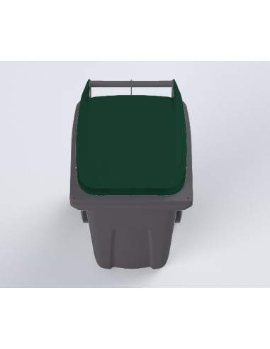 Conteneur Poubelle à déchets de 120 litres avec couvercle