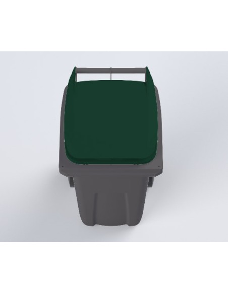 Conteneur Poubelle à déchets de 120 litres avec couvercle