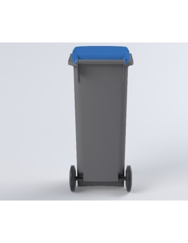 Conteneur Bac Poubelle à déchets 140 Litres avec couvercle