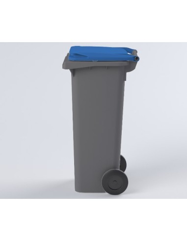 Conteneur Bac Poubelle à déchets 140 Litres avec couvercle