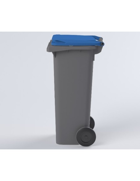 Conteneur Bac Poubelle à déchets 140 Litres avec couvercle