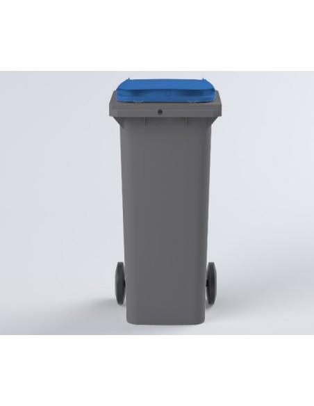 Conteneur Bac Poubelle à déchets 140 Litres avec couvercle