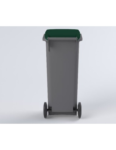 Conteneur Bac Poubelle à déchets 140 Litres avec couvercle