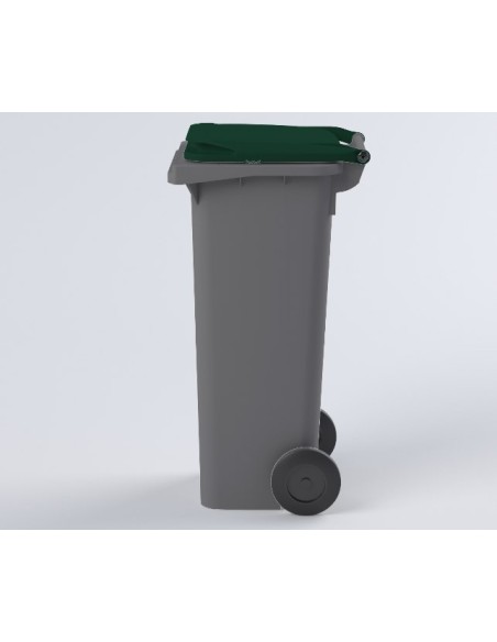 Conteneur Bac Poubelle à déchets 140 Litres avec couvercle