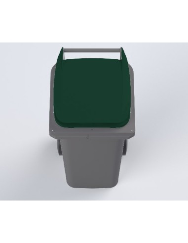 Conteneur Bac Poubelle à déchets 140 Litres avec couvercle