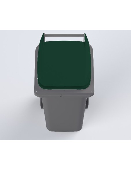 Conteneur Bac Poubelle à déchets 140 Litres avec couvercle