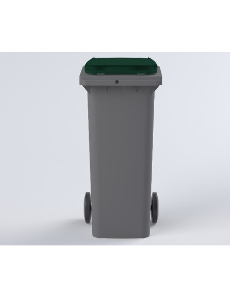 Conteneur Bac Poubelle à déchets 140 Litres avec couvercle